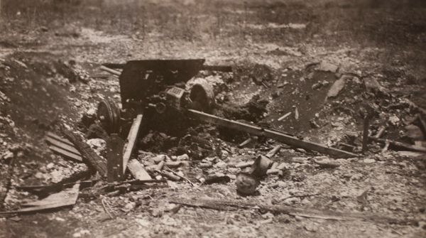 Remains of howitzer