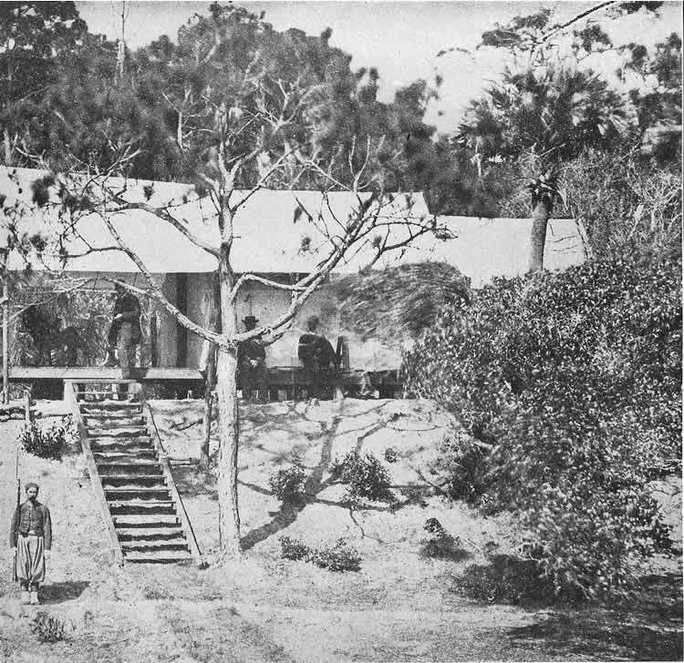 A 'Rush Hawkins' Zouave' At General Gillmore's Headquatrers, 1863