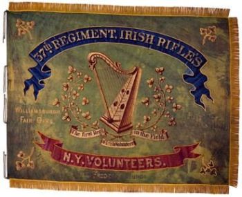 civil war irish harp flag