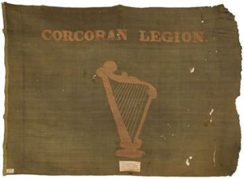 civil war irish harp flag